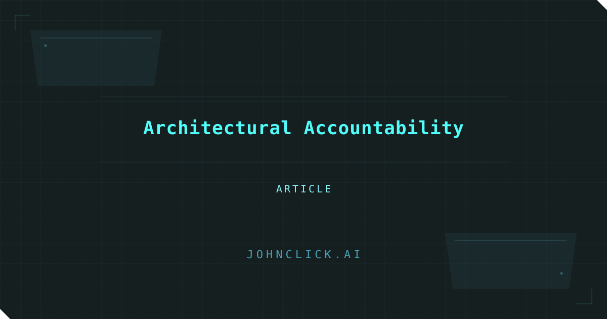 Social preview for: Architectural Accountability