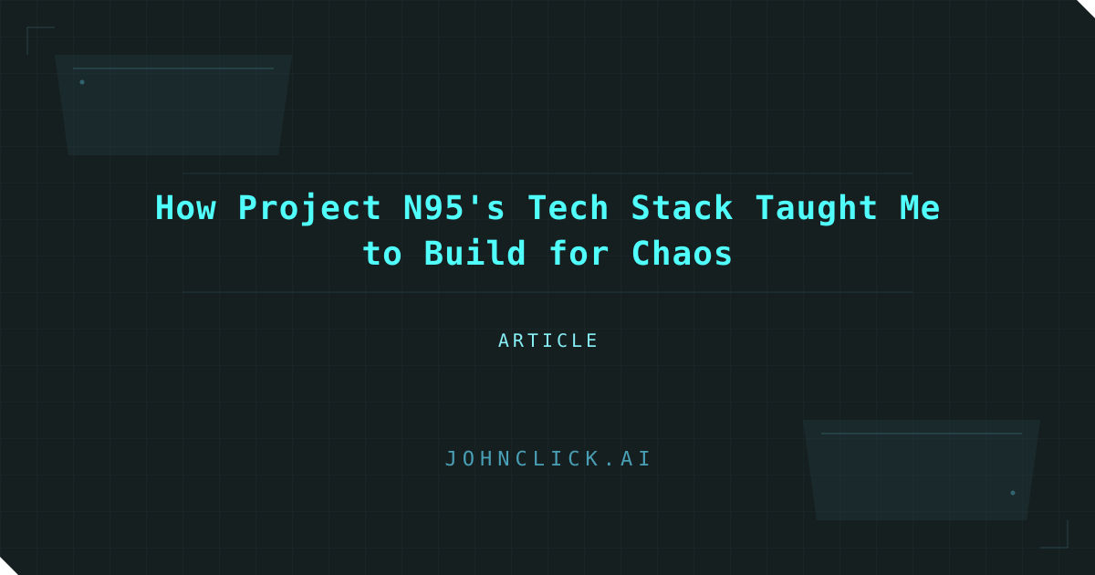 Social preview for: How Project N95's Tech Stack Taught Me to Build for Chaos
