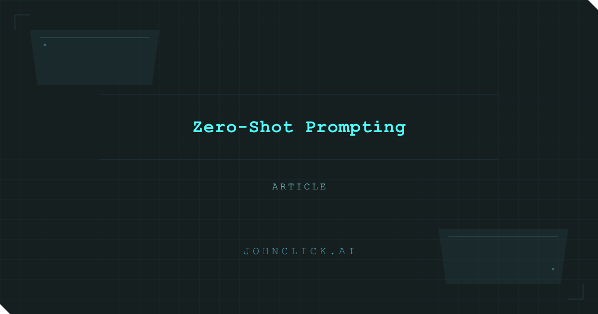 Social preview for: Zero-Shot Prompting